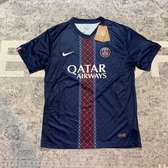 Nike Other - Nike Paris Saint-Germain PSG Jersey Mens Large Navy Blue NEW 2023/24 Home Kit